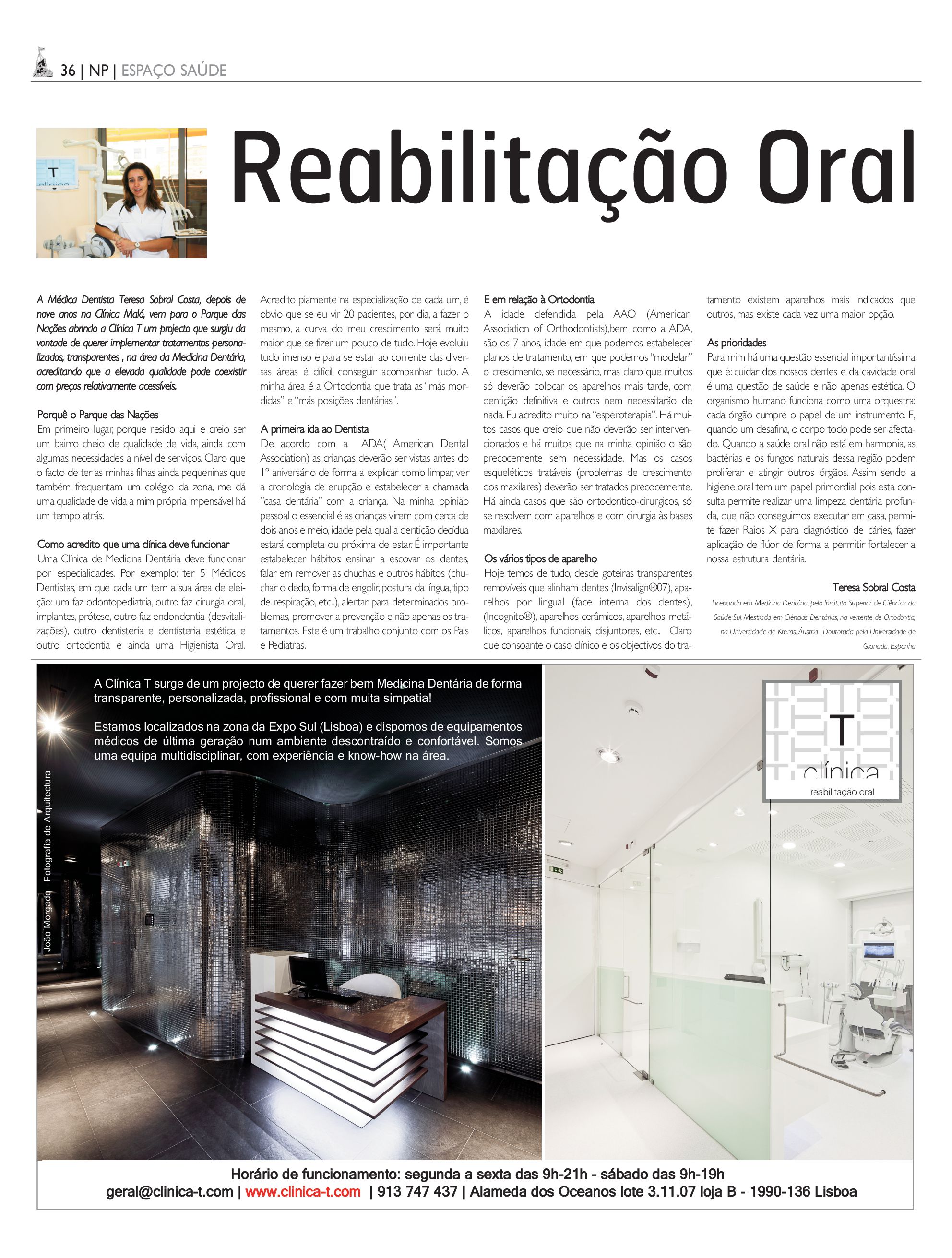 Clinica T - Jornaldo Parque : Reabilitação Oral